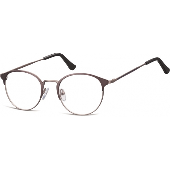 Oprawki okularowe Lenonki damskie stalowe Sunoptic 973A ciemno-grafitowe